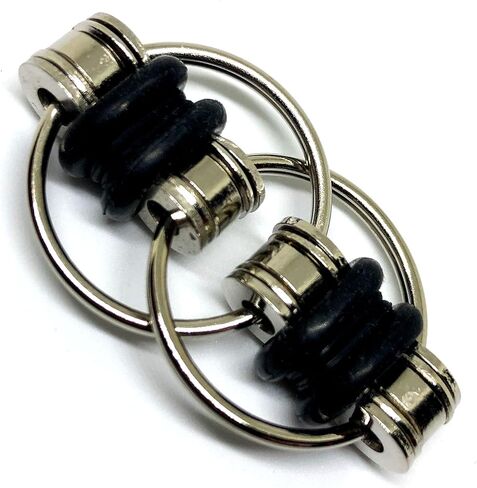 لعبة فيدجيت بسلسلة قلابة - تخفيف التوتر مثالية لحالات اضطراب نقص الانتباه وفرط الحركة والإضافة والقلق للبالغين (عبوة من 10 أنماط) in Kuwait