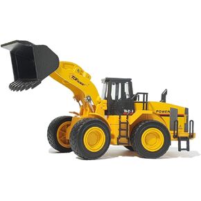 Top Race Diecast Heavy Metal Construction Toy Front Loader Tractor Model 1:40 Scale TR-213D (Front Loader)