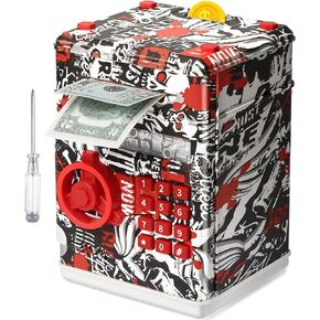 ATM Piggy Bank for Boys Girls, Mini ATM Coin Bank Kids Safe with Password in Kuwait