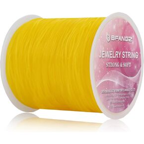 سلسلة سوار، BFANGZ 0.8 مم 100 متر سلسلة مرنة لصنع المجوهرات، سلسلة سوار تمتد حبة الحبل سلسلة قابلة للتمدد للأساور والقلائد والمجوهرات ولوازم الديكور (أبيض) in Kuwait