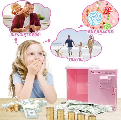 JUNEU Unicorn Piggy Bank for Kids - Electronic Musical Money Bank for Girls in Kuwait
