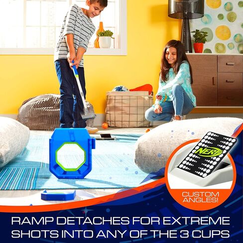 NERF Trick Shot Golf Set - Indoor & Outdoor Putting Trick Shot Kids Golf Set - Includes Putter, Balls, Ramp & Cups - All-in-One Golf Set for Kids in Saudi Arabia