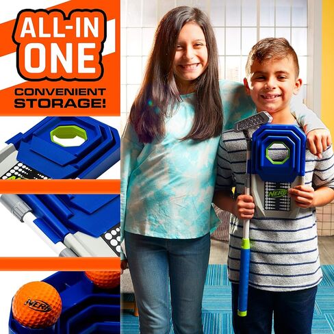 NERF Trick Shot Golf Set - Indoor & Outdoor Putting Trick Shot Kids Golf Set - Includes Putter, Balls, Ramp & Cups - All-in-One Golf Set for Kids in Saudi Arabia