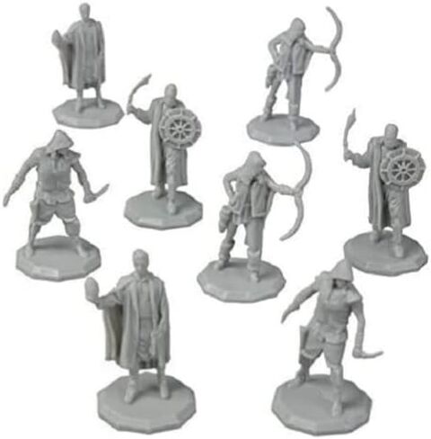Monster Protectors 8 Unpainted Fantasy Bandit Mini Figures- All Unique Designs- 1" Hex-Sized Compatible with DND Dungeons and Dragons & Pathfinder and All RPG Tabletop Games in Saudi Arabia