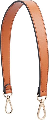 WADORN مقبض محفظة جلدية، 15.75 بوصة قصيرة بولي Leather حقيبة جلدية حزام رقيقة حقيبة الكتف الأشرطة استبدال حقيبة يد مقبض حزام حمل حقيبة الشريط العلوي مع المشابك الدوارة DIY محفظة صنع اللوازم، أسود in Kuwait