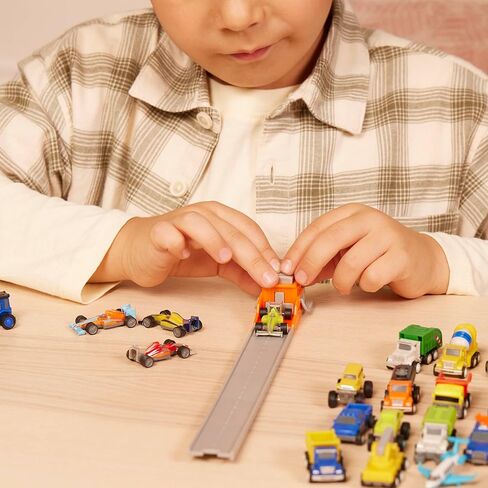 Driven by Battat – Pocket Fleet 1 – 20 Packs Mini Toy Vehicles – Camper Van, Construction Trucks, Cement Mixer, Monster Truck, Race Car & More – Gift Toy Car Playset for Boys & Girls Age 3+ in Kuwait