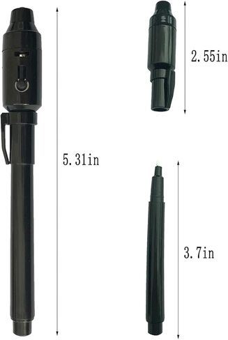 DLUCKY قلم حبر غير مرئي، قلم تجسس غير مرئي قلم حبر مختفي مع قلم سحري خفيف أسود للرسائل السرية وحفلات الأطفال عيد الميلاد والهالوين وعيد الفصح وأكياس الأشياء الجيدة 7 قطع in Kuwait