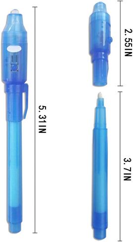 DLUCKY قلم حبر غير مرئي، قلم تجسس غير مرئي قلم حبر مختفي مع قلم سحري خفيف أسود للرسائل السرية وحفلات الأطفال عيد الميلاد والهالوين وعيد الفصح وأكياس الأشياء الجيدة 14 قطعة in Kuwait