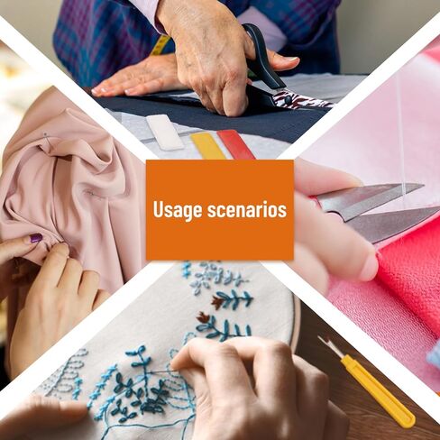 مجموعة من 65 قطعة من ادوات تمزيق الدرزات للخياطة، اداة ازالة الخيوط مع شنطة تخزين، طباشير الخياطة، دبابيس خياطة، مقص للحرف اليدوية وازالة طبقات التطريز in Kuwait