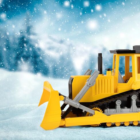 Driven by Battat – Midrange 1/16 Scale – Bulldozer Toy – Construction Truck Toy with Realistic Engine Sound & Multiple Moving Parts – Car Toy Gift for Boys & Girls Age 3+ in Kuwait