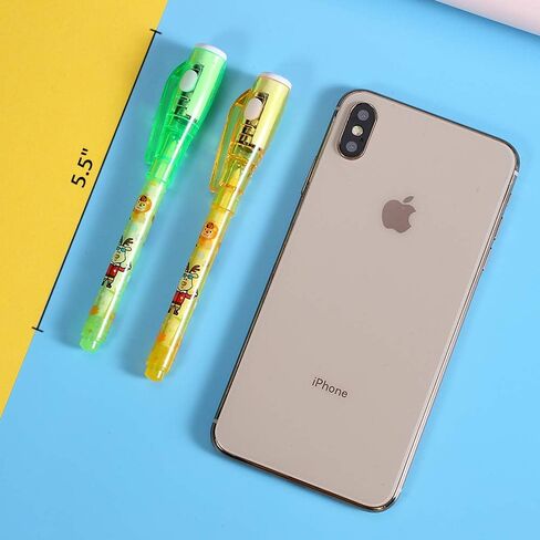 أقلام حبر غير مرئية من MALEDEN، 30 قطعة من أقلام الحبر المختفية مع ضوء الأشعة فوق البنفسجية، معدات تجسس سحرية لحفلات أعياد ميلاد الأطفال، والهالوين، وحشوات عيد الميلاد، أروع هدايا الفصول الدراسية in Kuwait