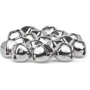 Suwimut 300 Pack Jingle Bells, 1 Inch Small Craft Bells Bulk DIY Bells for Festival Holiday Home Decoration, Christmas Sleigh Bells for Wreath, Silver in Kuwait