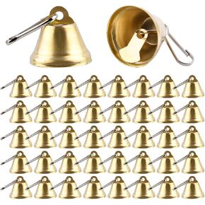 40 Pieces Christmas Jingle Bells Gold Jingle Bells Metal Craft Bells Small Bell DIY Bells for Wreath, Holiday Home and Hanging Christmas Wind Chimes Making in Kuwait