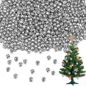Therwen 2000 Pcs Jingle Bells Bulk Metal Jingle Bells for Crafts Silver Craft Bells with Loud Sound 1/4 Inch Mini Small Christmas Bells for DIY Wedding Home Decoration Festival Party in Kuwait
