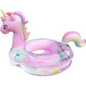 AIYUENCICI Baby Swimming Float, Inflatable Floatie Raft with Handle, Children Waist Float Ring Kids Water Pool Beach Party Toys, Toddler Swim Ring 8-48 Months in Saudi Arabia