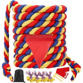 Field Day Tug of War Rope for Kids and Adults, Outdoor Lawn Yard Family Reunion Birthday Party Games, Outside Backyard Camping Picnic Games, Backyard Carnival Games Fun for Team Building Activities in Saudi Arabia