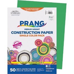 Prang (Formerly SunWorks) Construction Paper, Holiday Green, 9" x 12", 50 Sheets