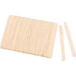 8 Inch Craft Sticks, 200 Pieces Wooden Large Tongue Depressor Sticks Jumbo Popsicle Sticks for Crafts, Multi-Functional Wooden Sticks for Ice Cream, DIY, Waxing Sticks, Building Projects