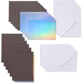 Cricut Joy Insert Large, Gray/Silver Holographic Cards in Saudi Arabia