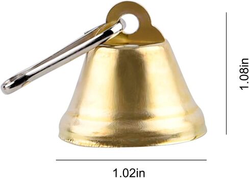 40 Pieces Christmas Jingle Bells Gold Jingle Bells Metal Craft Bells Small Bell DIY Bells for Wreath, Holiday Home and Hanging Christmas Wind Chimes Making in Kuwait