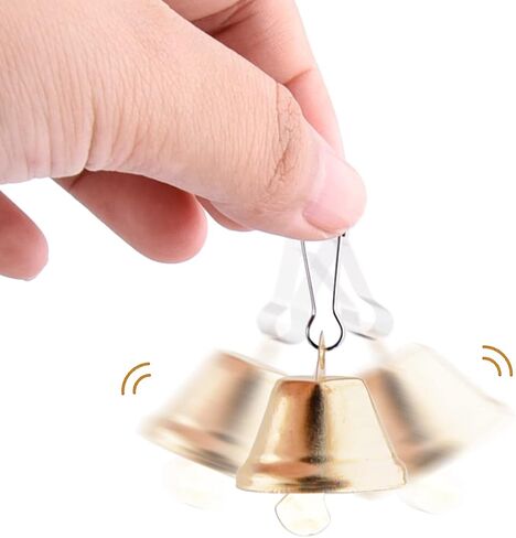 40 Pieces Christmas Jingle Bells Gold Jingle Bells Metal Craft Bells Small Bell DIY Bells for Wreath, Holiday Home and Hanging Christmas Wind Chimes Making in Kuwait