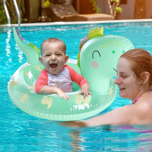 AIYUENCICI Baby Swimming Float, Inflatable Floatie Raft with Handle Safety Seat, Children Waist Float Ring Kids Water Bathtub Beach Party Toys, Toddler Swim Ring Over 6 Months in Kuwait