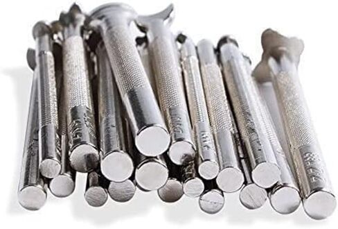 20 قطعة من أدوات جلدية من SKYZONAL مجموعة صنع سرج العمل نحت طوابع حرفية لكمة أعمال يدوية جلدية ذاتية الصنع in Kuwait