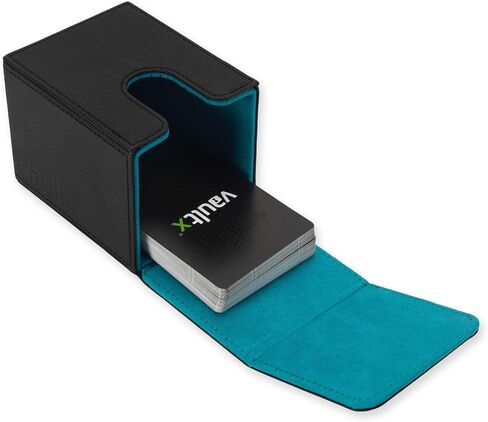 Vault X Premium Exo-Tec Trading Card Deck Box - Large Size for 80+ Sleeved Cards - PVC Free Card Holder for TCG (Electric Green) in Kuwait