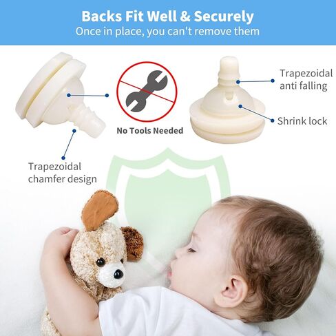 Doll Joints for Amigurumi Crochet 25mm 20 Set - RuWfpz Animal Toy Doll Safety Joints for Head Arms Legs, Creamy-White Plastic Joints for Stuffed Animals Amigurumi Bears Craft in Kuwait