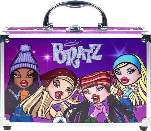 براتز - مجموعة مكياج تاونلي جيرل ترين كيس لمستحضرات التجميل تتضمن ملمع شفاه وملمع للعين وفرشاة وطلاء أظافر وإكسسوارات والمزيد! للفتيات، للأعمار من 16 عامًا فما فوق، مثالية للحفلات وحفلات النوم والتجميل in Kuwait