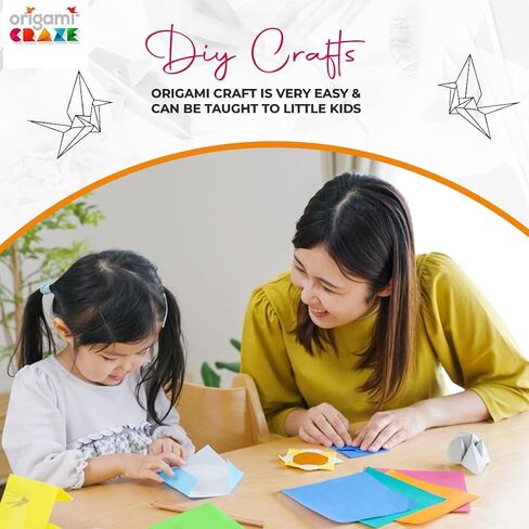 Origami Paper 500 Sheets Premium Quality for Arts and Crafts 6" Square Sheets 20 Vibrant Colours Same Colour on Both Sides 100 Design Ebook Included (See Back of Cover for Download info) in Saudi Arabia
