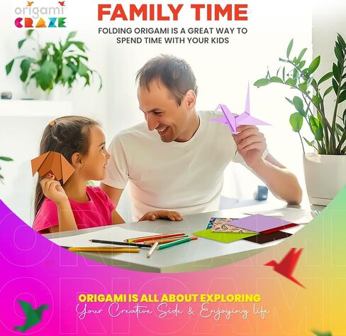 Origami Paper 500 Sheets Premium Quality for Arts and Crafts 6" Square Sheets 20 Vibrant Colours Same Colour on Both Sides 100 Design Ebook Included (See Back of Cover for Download info) in Saudi Arabia