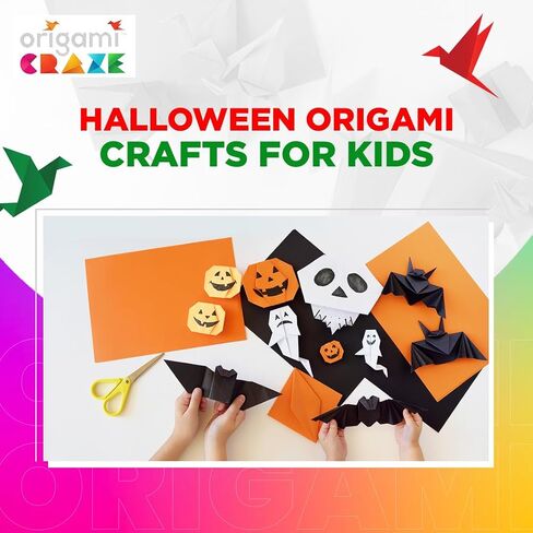 Origami Paper 500 Sheets Premium Quality for Arts and Crafts 6" Square Sheets 20 Vibrant Colours Same Colour on Both Sides 100 Design Ebook Included (See Back of Cover for Download info) in Saudi Arabia