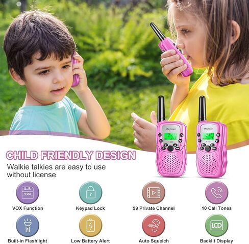 جهاز اتصال لاسلكي للأطفال نينوس أقل من 14 عامًا هدايا للفتيات والفتيان 22 قناة 2 حزمة للأطفال جهاز اتصال لاسلكي مجموعة مغامرات في الهواء الطلق المشي لمسافات طويلة ألعاب معدات التخييم للفتيات والفتيان in Kuwait