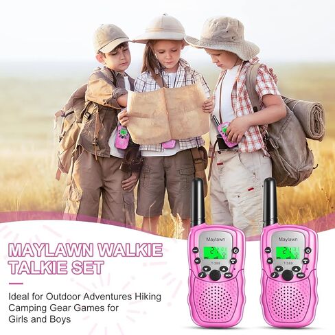 جهاز اتصال لاسلكي للأطفال نينوس أقل من 14 عامًا هدايا للفتيات والفتيان 22 قناة 2 حزمة للأطفال جهاز اتصال لاسلكي مجموعة مغامرات في الهواء الطلق المشي لمسافات طويلة ألعاب معدات التخييم للفتيات والفتيان in Kuwait