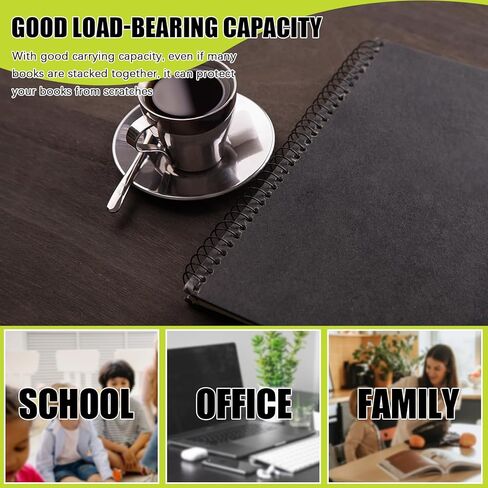 Rcybeo 20 Pcs Book Board, Binders Board Chipboard Designer Bookboard Kraft Heavy Duty Chipboard Sheets Bookbinding Supplies for Book Binding Cover (Black, 11 x 8.5 Inch 50PT) in Kuwait