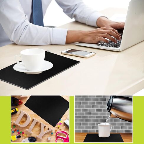 Rcybeo 20 Pcs Book Board, Binders Board Chipboard Designer Bookboard Kraft Heavy Duty Chipboard Sheets Bookbinding Supplies for Book Binding Cover (Black, 11 x 8.5 Inch 50PT) in Kuwait