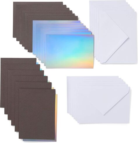 Cricut Joy Insert Large, Gray/Silver Holographic Cards in Saudi Arabia