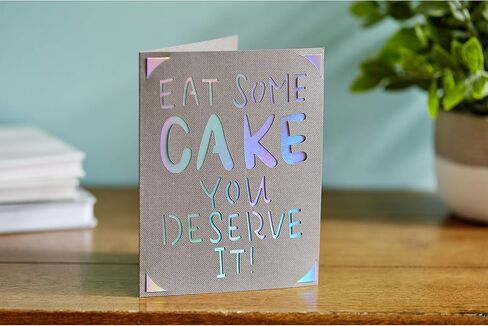 Cricut Joy Insert Large, Gray/Silver Holographic Cards in Saudi Arabia