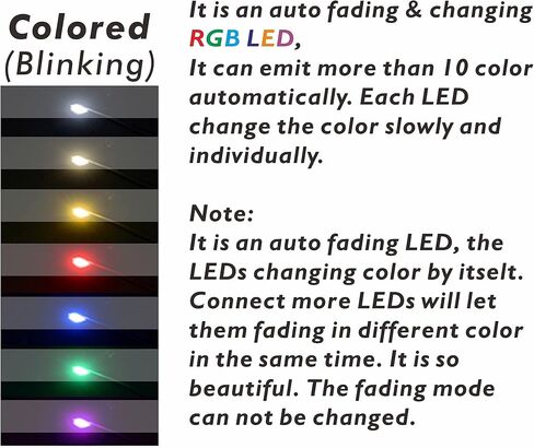 25PCS Pre-wired Micro Blinking LEDs(Light Mode: Flashing Red Light) 0805 SMD LEDs With Assembly Accessories For Beginner Model Building in Kuwait