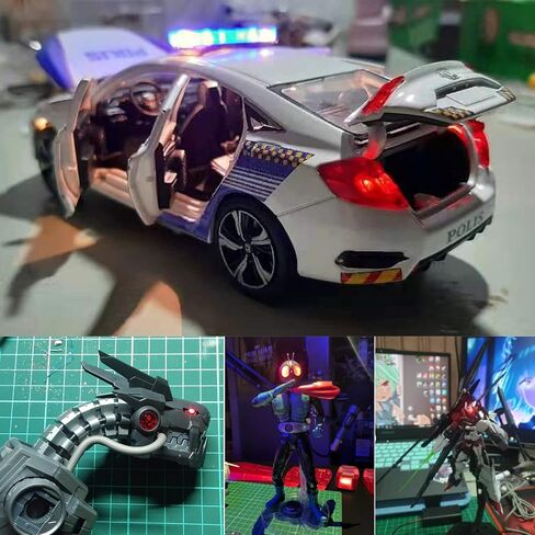 25PCS Pre-wired Micro Blinking LEDs(Light Mode: Flashing Red Light) 0805 SMD LEDs With Assembly Accessories For Beginner Model Building in Kuwait