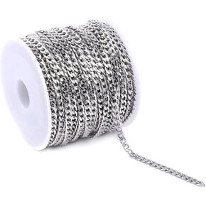 16.4 Feet Gold Brass Curb Chain Twisted Bulk with Spool for Jewelry Making in Saudi Arabia