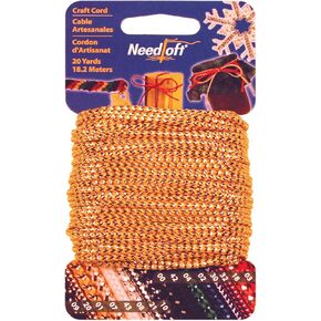 Needloft Novelty Craft Cord, 20-Yard, Metallic Gold in Kuwait