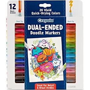 Crayola Color Changing Markers (8ct), No Bleed Markers for Adult Coloring, Dual Sided Marker Set, Cool Art Supplies, Gift for Teens