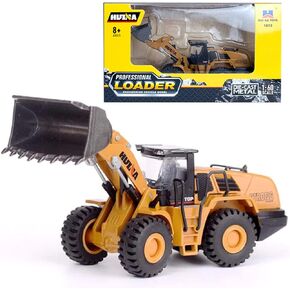 Gemini&Genius Tracked Excavator Toy for Kids, Heavy Duty Digger Construction Vehicle Toy with 360 Degrees Rotation 1:60 Scale Engineering Collectible Model Toy for Kids and Decoration for House