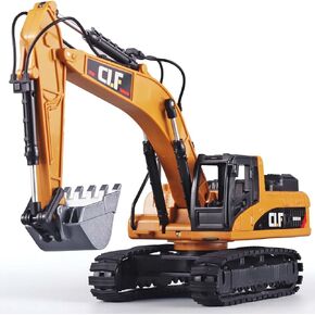 OANMYJJO Digger Toys for Boys Construction Truck Toys Excavator，Excavator Toy with Simulated Lights，Crawler Excavator Model Construction Toys for Children，Excavator Toys for Boys 3-5 Year Old