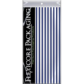 Flexicore Packaging Orange Pin Stripe Print Gift Wrap Tissue Paper Size: 15 Inch X 20 Inch | Count: 10 Sheets | Color: Orange Pin Stripe in Kuwait