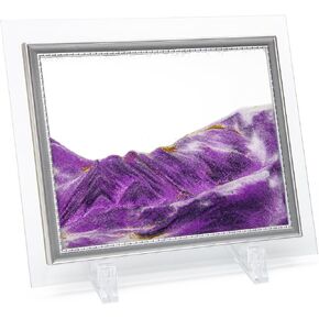 Coitak Moving Sand Art Picture, Dynamic Sand Picture, Desktop Sand Art for Home Decor and Office, Small Size 7"x5(Blue) in Kuwait