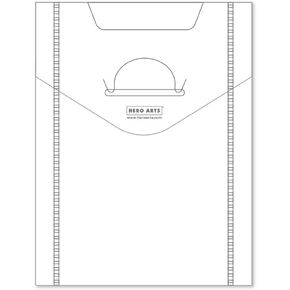 HERO ARTS Storage ENVELOPES 7X9 10PK, Clear in Saudi Arabia