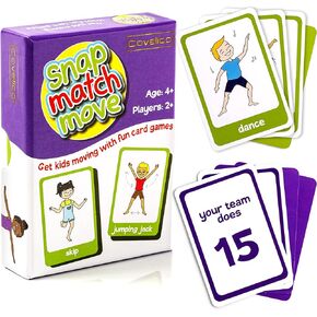Animal Cards for Kids, All Animal Games Action Cards, Fun Exercise Games for Kids Animal Cards, Exercise Cards for Kids & Gross Motor Games for Kids, Preschool Card Games & Animal Cards for Toddlers